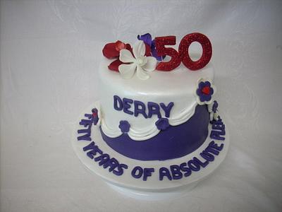 50th birthday cake - Cake by Kathy Cope