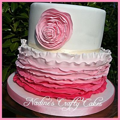 Spring ruffle cake - Cake by Nadine Tyrrell