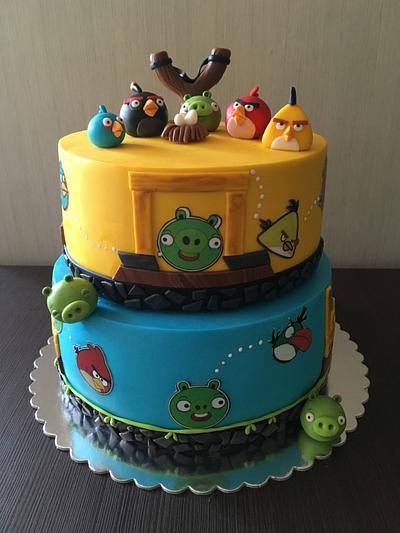 Angry birds - Cake by sansil (Silviya Mihailova)