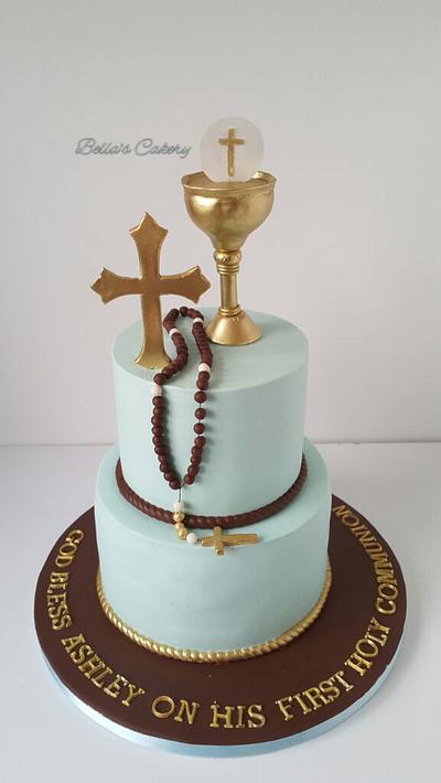 Communion cake. - Cake by Bella's Cakes 