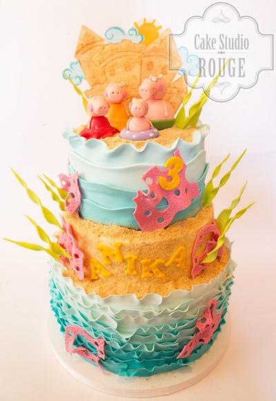 Peppa pig on vacation - Cake by Ceca79