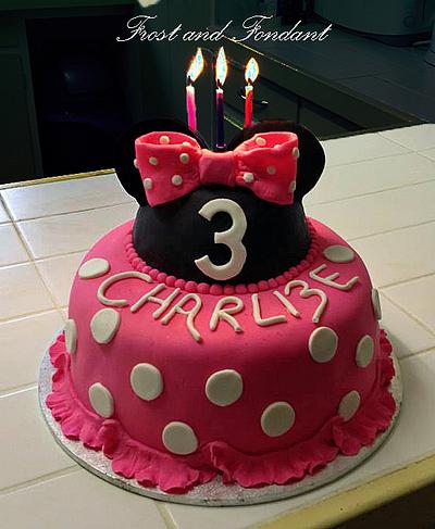 Minnie Birthday cake - Cake by Sharon Frost 