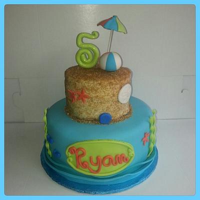 Summer Beach Cake - Cake by For the Love of Cake