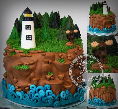 Bar Harbor, Maine inspired cake - Cake by You've Been Cupcaked (Sara)