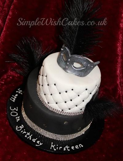Black and White Birthday Cake  - Cake by Stef and Carla (Simple Wish Cakes)