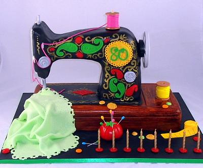 Mum's Sewing Machine Cake - Cake by Lisa-Jane Fudge