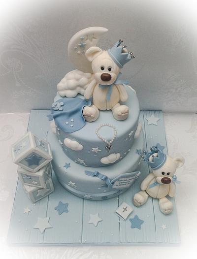 Christening bears - Cake by Samantha's Cake Design