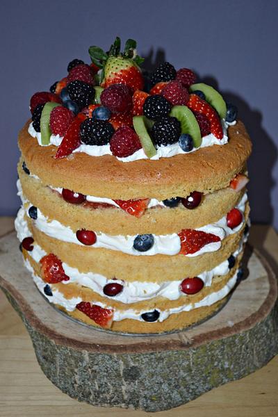 Naked Fruit Cake - Cake by Martina