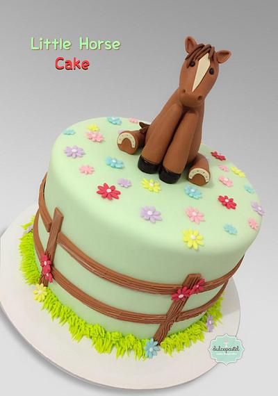 Torta tierna de Caballo, Cute horse cake - Cake by Dulcepastel.com
