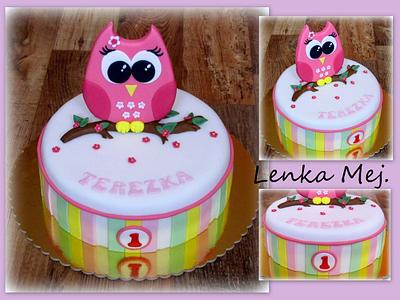 Cake with Owl  - Cake by Lenka