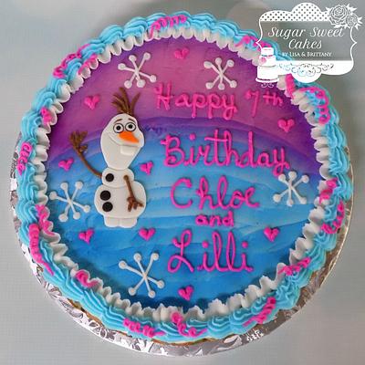Olaf Cookie Cake - Cake by Sugar Sweet Cakes
