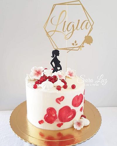 Birthday and Announcement - Cake by Sara Luz