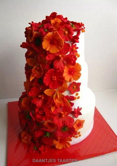 Red and orange glow - Cake by Daantje
