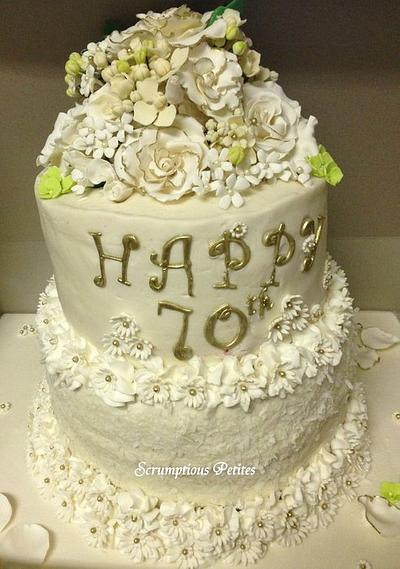 Gertrude 70th Birthday - Cake by ScrumptiousPetites