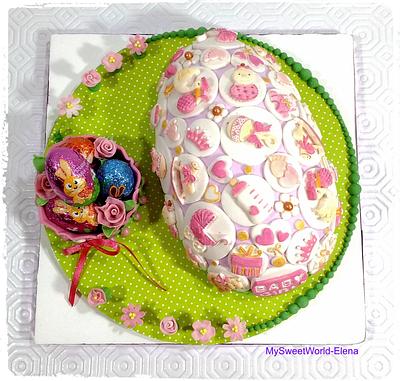 Easter BabyGirl Egg - Cake by My Sweet World_Elena