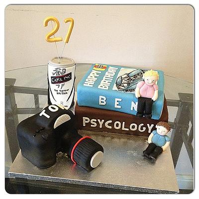21st birthday cake for twins - Cake by Janine Lister
