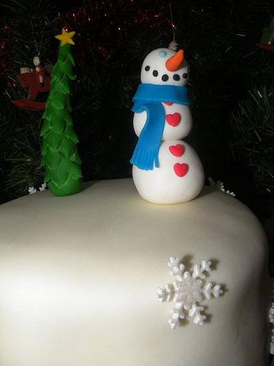 Snowman  - Cake by bolosdocesecompotas