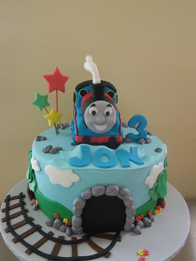 Thomas the Tank Engine Birthday Cake - Cake by DaniellesSweetSide