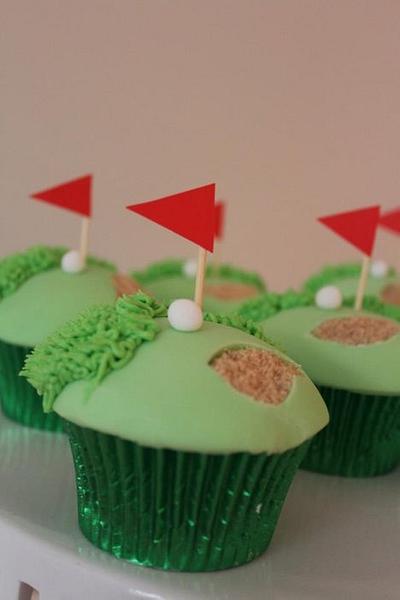 Golfing cup cakes  - Cake by Tillymakes