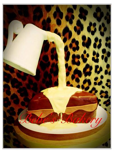 Chocolate and custard - Cake by Bebe's Bakery