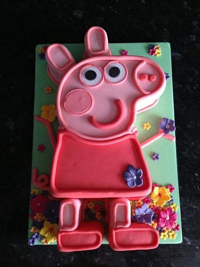 pepper pig  - Cake by charmaine cameron