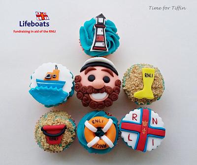 RNLI cake collaboration cupcakes  - Cake by Time for Tiffin 