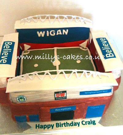 wigan athletic stadium cake - Cake by milly2306