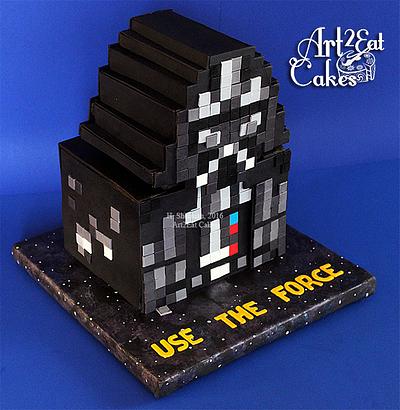 MineCraft Darth Vader - Cake by Heather -Art2Eat Cakes- Sherman