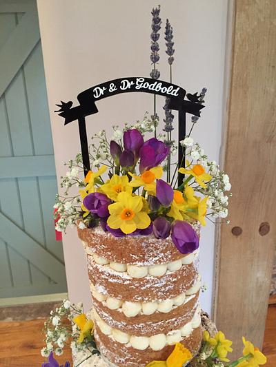 Tickety Boo Cakes - Naked Spring Flowers Cake - Cake by Tickety Boo Cakes