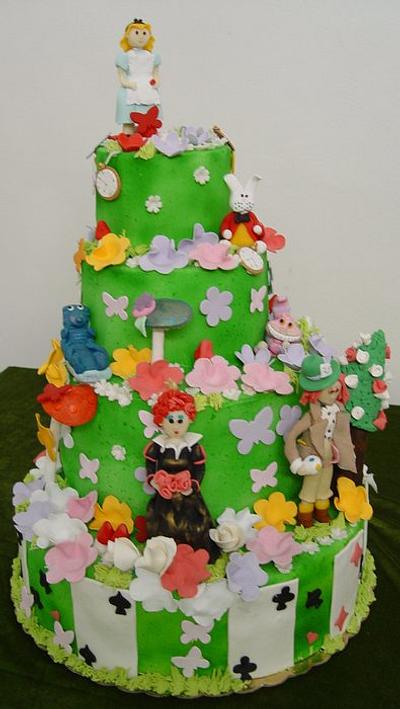 Alice in Wonderland. - Cake by Anna Paola Stroppiana