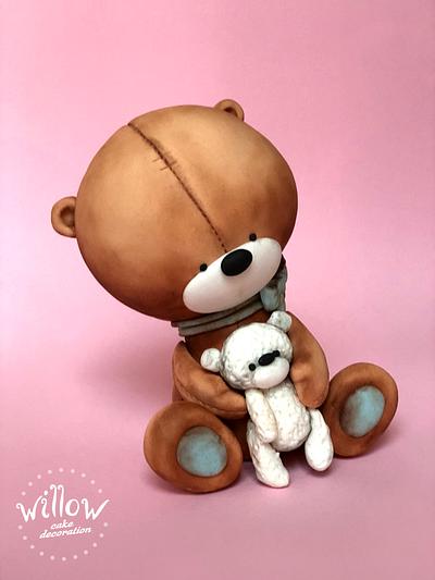 Bears for baby cakes, fondant cake decorations - Cake by Willow cake decorations