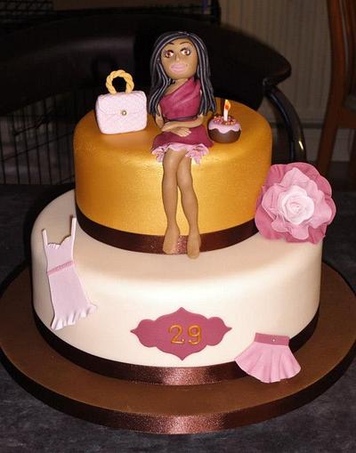 Fashion birthday cake - Cake by Krumblies Wedding Cakes