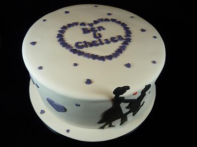 Engagement Cake - Cake by CodsallCupcakes