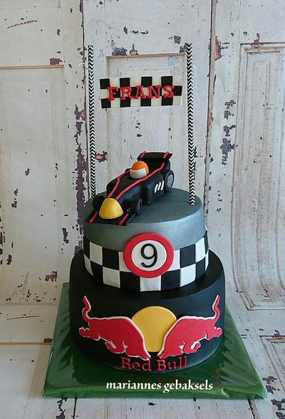 racing cake - Cake by MariannesGebaksels