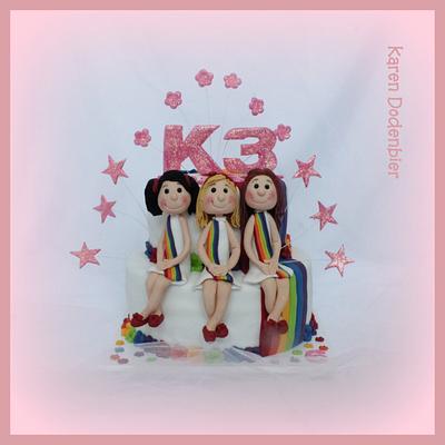 K3 childrens pop group - Cake by Karen Dodenbier