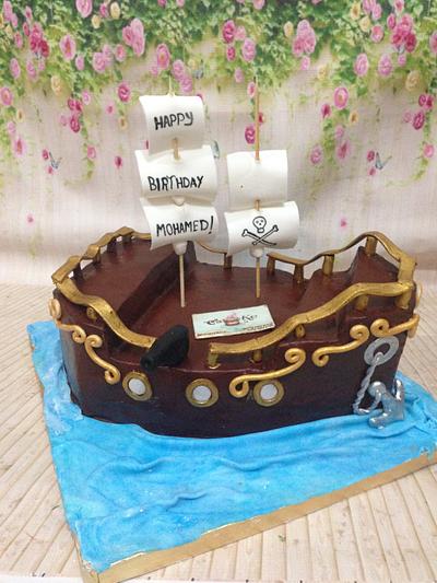 Pirate ship  - Cake by Hanan_mohamed