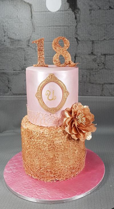 Rose gold cake - Cake by Polina_Panayotova