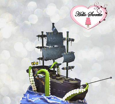 Jack and the Black Pearl - Cake by Hello Sweetie Cakes by Margaret Camp