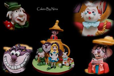 Time for Tea in Wonderland - Cake by Cakes by Nina Camberley