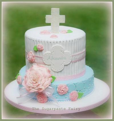 Alexandra's First Communion cake - Cake by The Sugarpaste Fairy