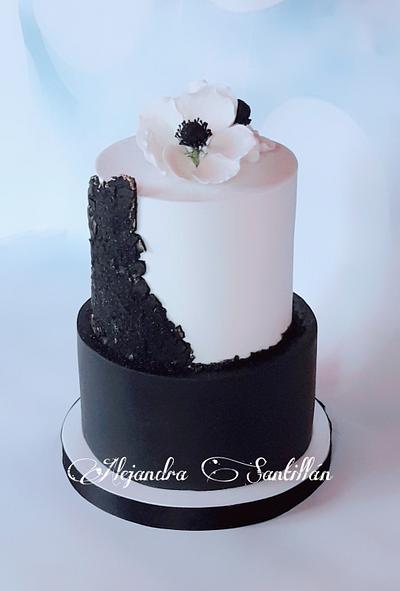 Cake sencillo y glamuroso!!! - Cake by Alejandra Santillán