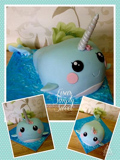 Cute Narwharl - Cake by Lisa b