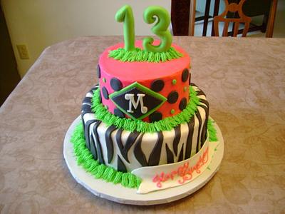 Madison's Thirteenth - Cake by Theresa