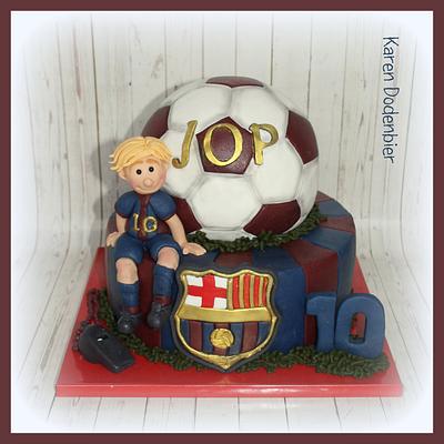 F C Barcelona  - Cake by Karen Dodenbier