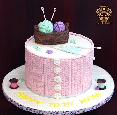 knitting cake! - Cake by Meenal Rai Shejwar