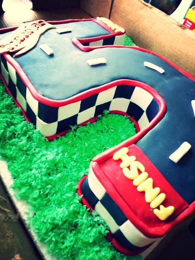 Hot wheels cake  - Cake by The Whisk by Karla 