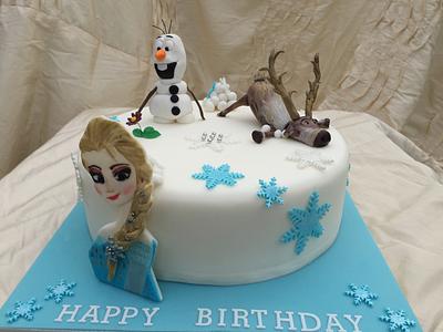 Frozen cake  - Cake by Littlelizacakes