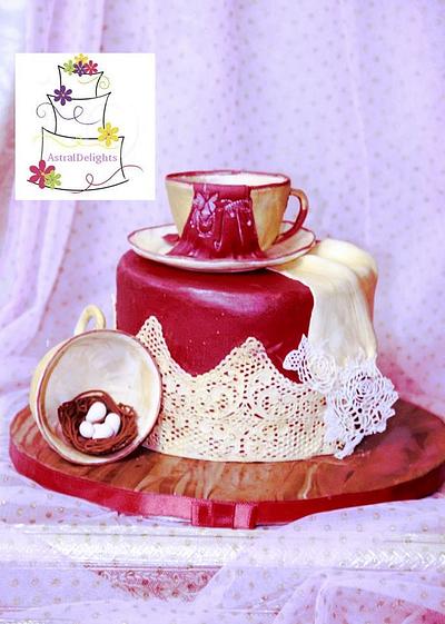 A Little Red Dress High Tea - Cake by Sonal Soni