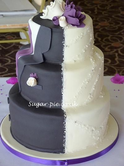 Bride and Groom wedding cake - Cake by Sugar-pie