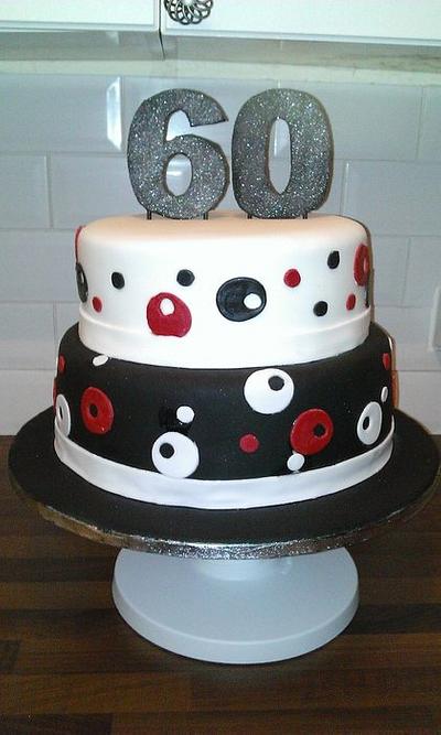 60th birthday cake - Cake by Little monsters Bakery